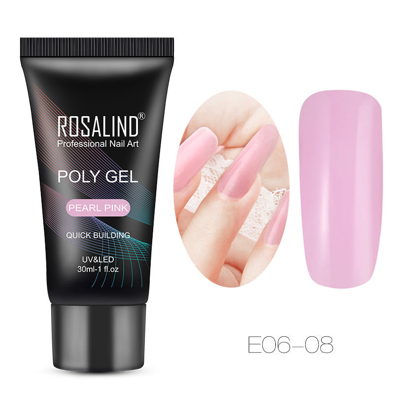 Crystal Nail Extension Tips – Clear Nail Model for Acrylic, Gel & Poly Nail Art
