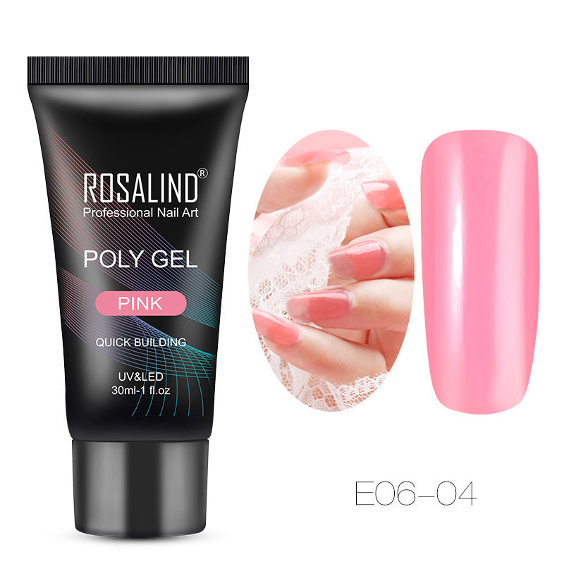 Crystal Nail Extension Tips – Clear Nail Model for Acrylic, Gel & Poly Nail Art