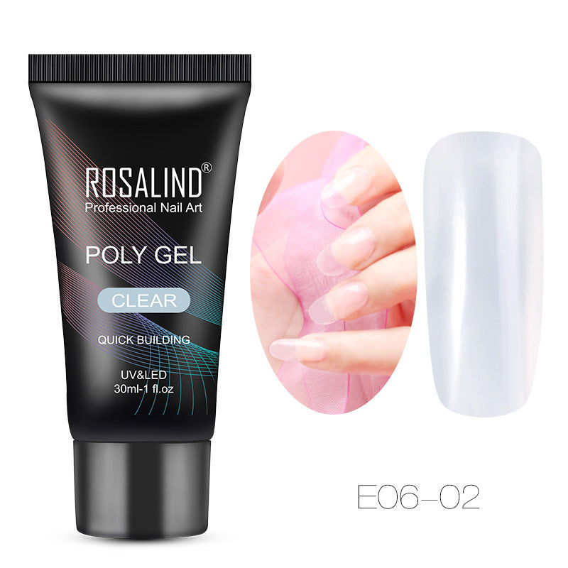 Crystal Nail Extension Tips – Clear Nail Model for Acrylic, Gel & Poly Nail Art