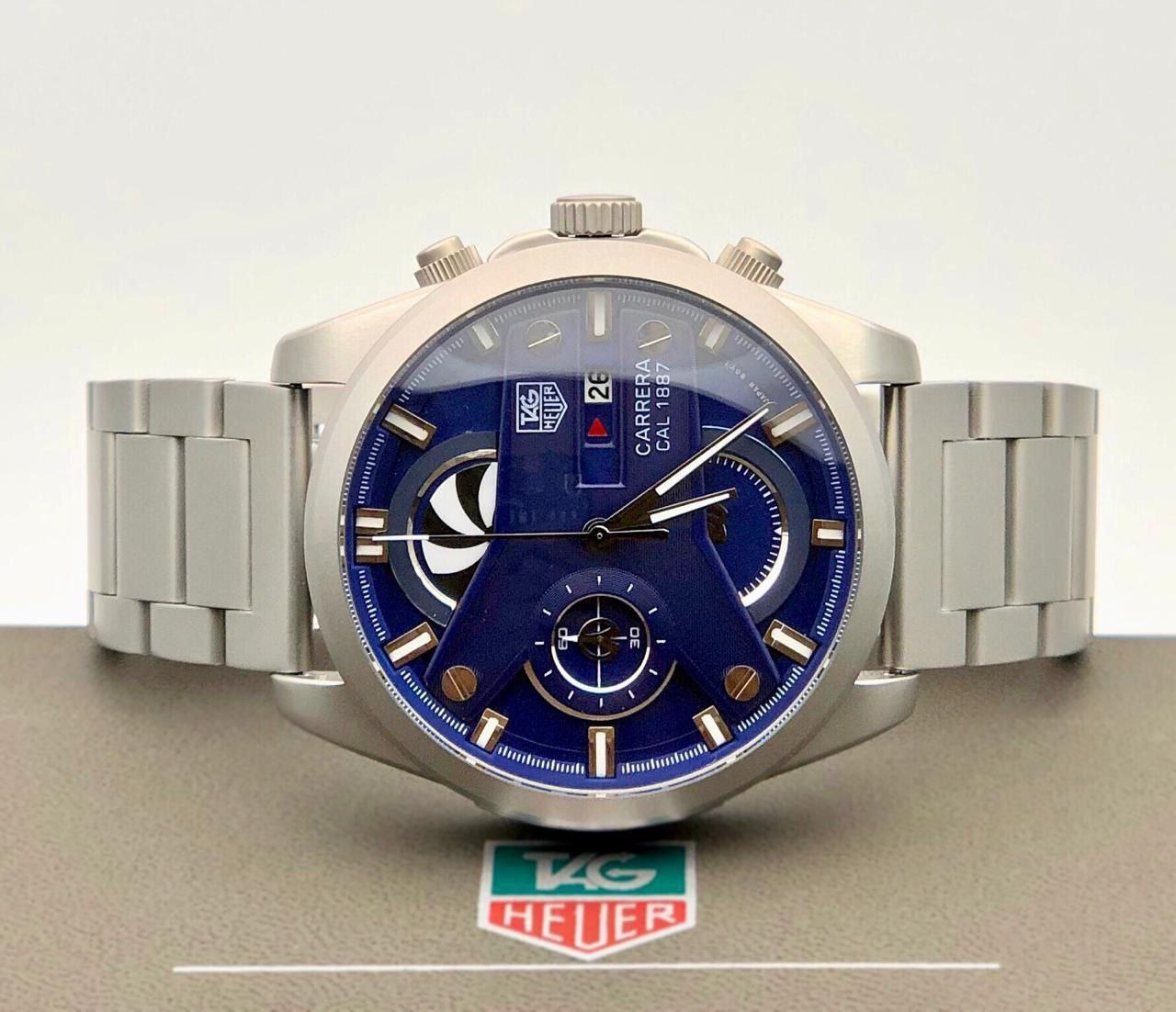 Tag Heuer Carrera CR7 Silver Watch with Blue Dial – 7AA Premium Edition