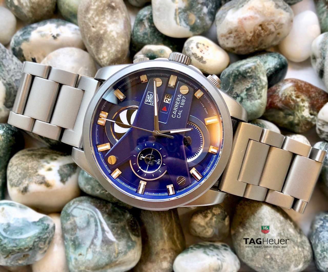 Tag Heuer Carrera CR7 Silver Watch with Blue Dial – 7AA Premium Edition