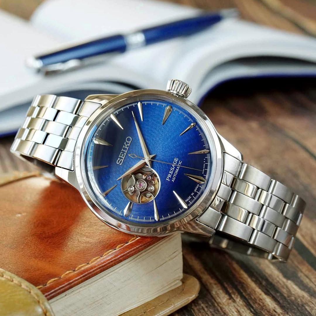 Seiko Presage Open Heart – 7AAA Premium Collection, 43mm Dial