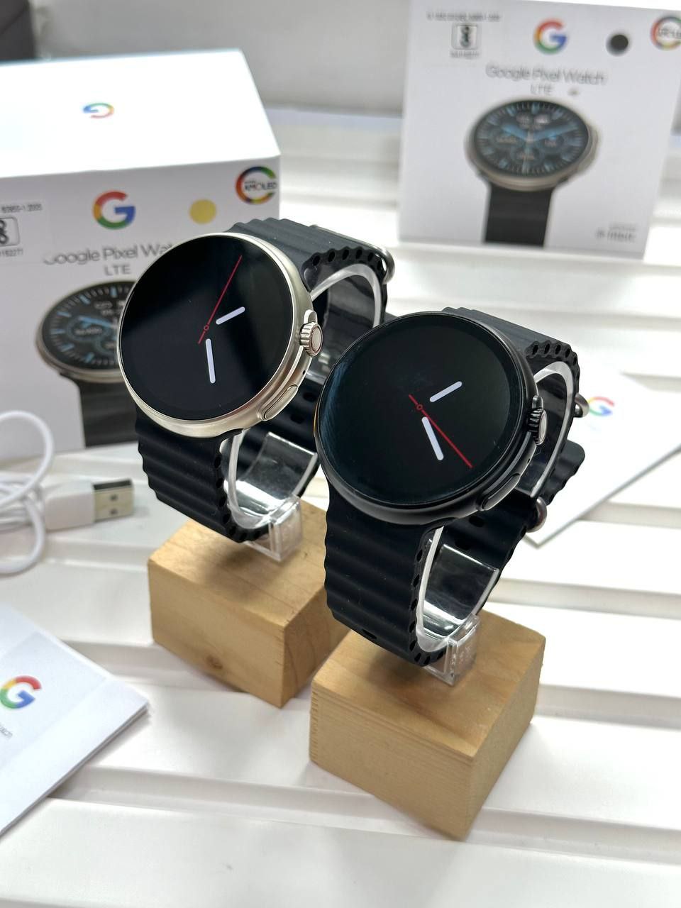 Google Pixel 2 Smartwatch – Titanium, 1.78” HD Display, Bluetooth Calling