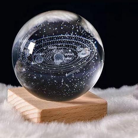3D Crystal Lamp Ball – LED Night Light with Assorted 3D Designs | Ideal Gift & Home Décor