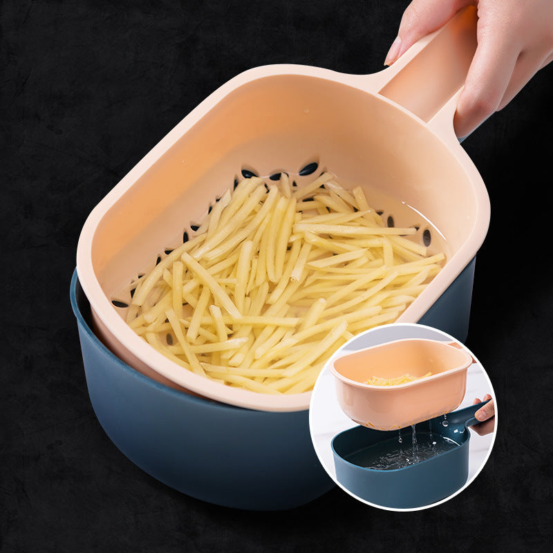 Multi-Functional Vegetable Cutter & Slicer – 5-in-1 Kitchen Tool with Grater, Peeler & Slicing Blades
