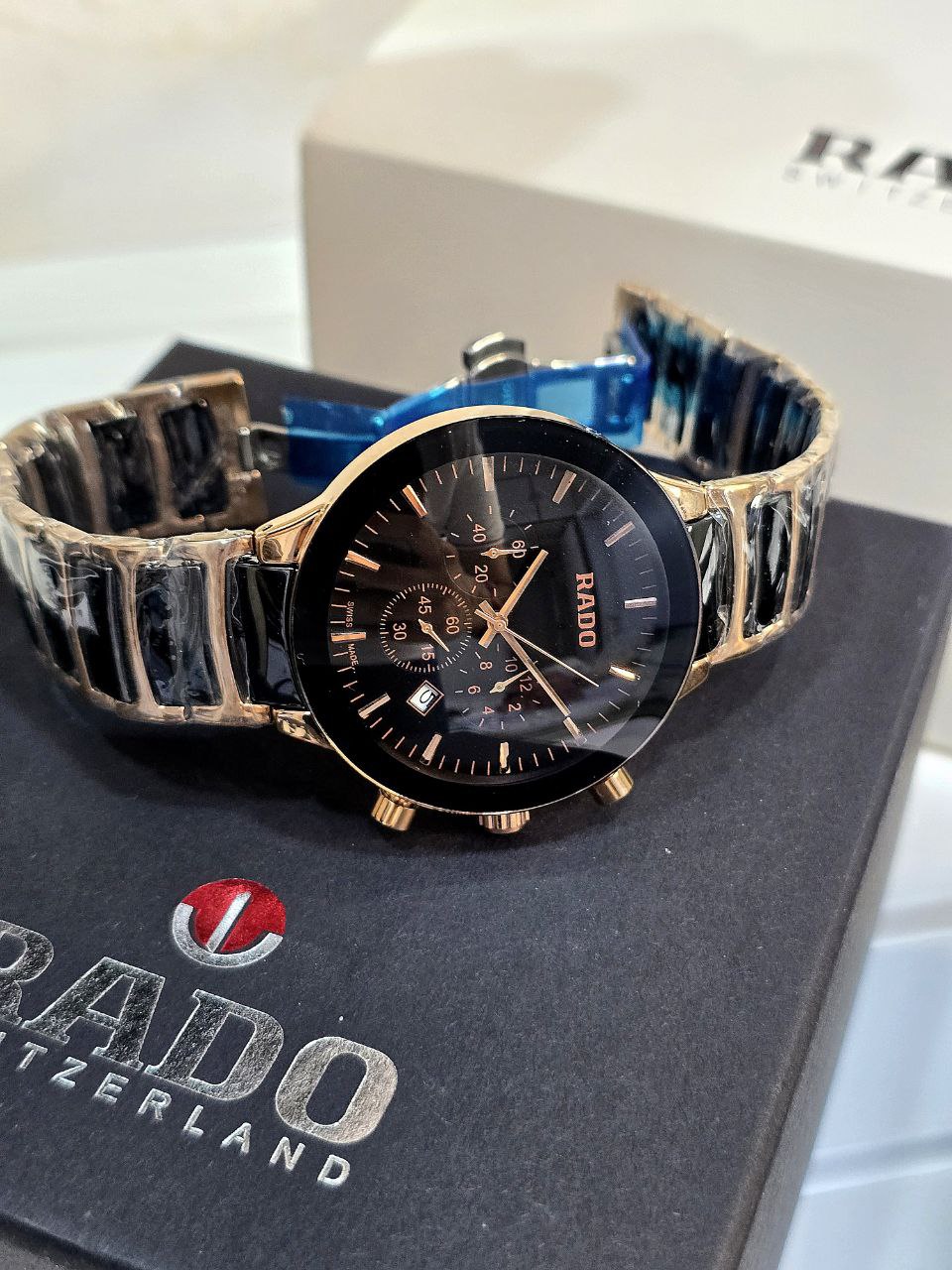 Rado Centrix Black Gold Chronograph Men’s Watch