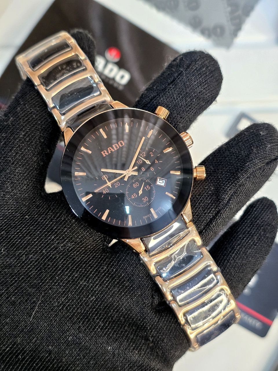Rado Centrix Black Gold Chronograph Men’s Watch