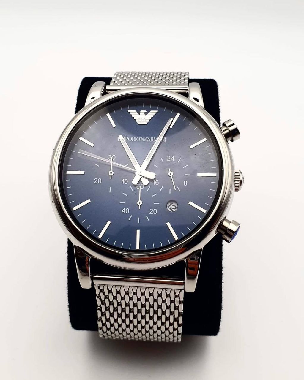 Emporio Armani Silver Luigi Chronograph Men’s Watch