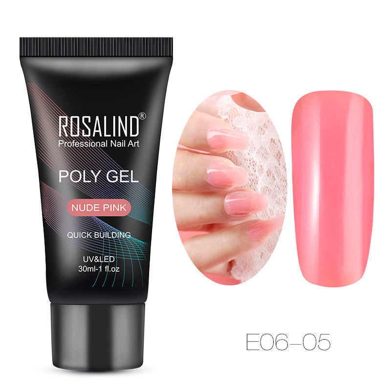 Crystal Nail Extension Tips – Clear Nail Model for Acrylic, Gel & Poly Nail Art