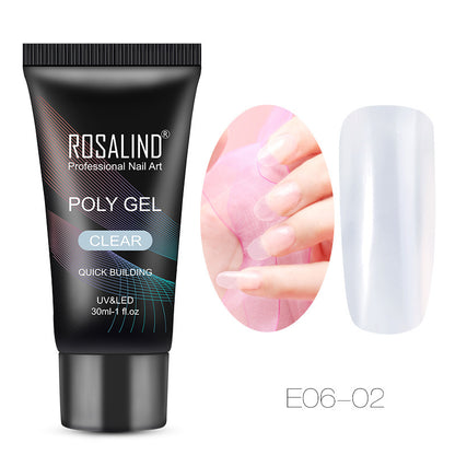 Crystal Nail Extension Tips – Clear Nail Model for Acrylic, Gel & Poly Nail Art