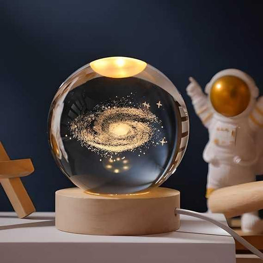 3D Crystal Lamp Ball – LED Night Light with Assorted 3D Designs | Ideal Gift & Home Décor