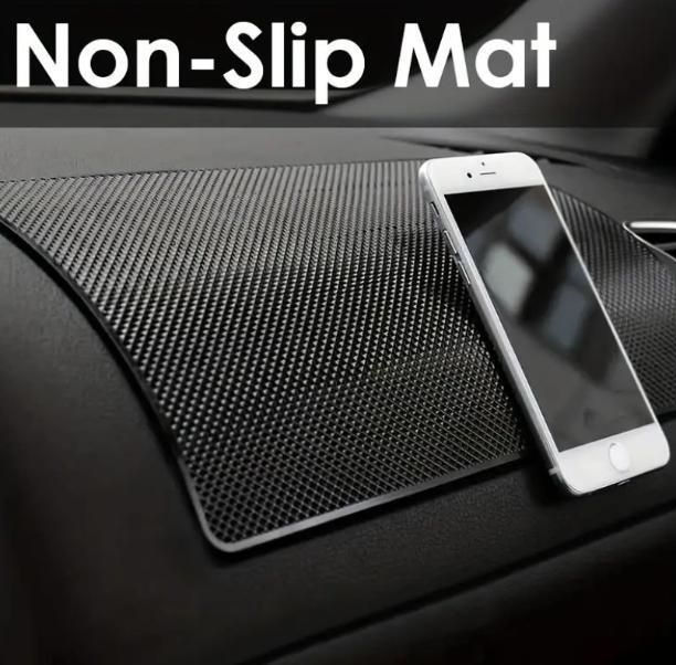 Non-Slip Silicone Car Dashboard Mat – Heat Resistant Anti-Slip Pad for Phones, Keys & Sunglasses
