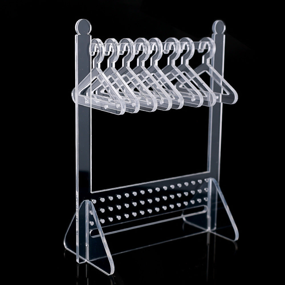 Acrylic Jewelry Organizer Hanging Rack – Wall-Mounted Storage for Earrings, Necklaces & Accessories