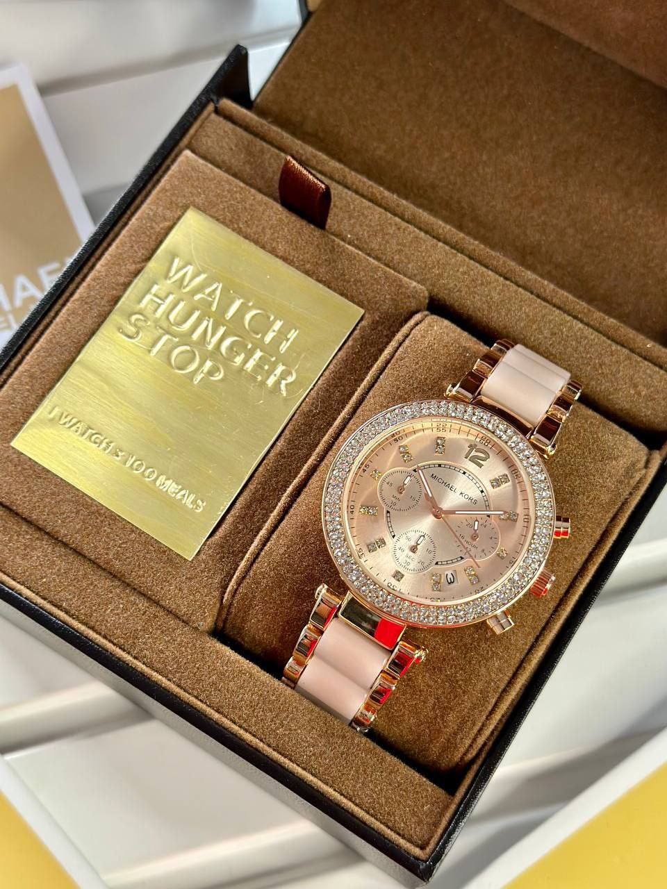 Michael Kors MK5774 – Luxury White & Gold Women’s Chronograph Watch
