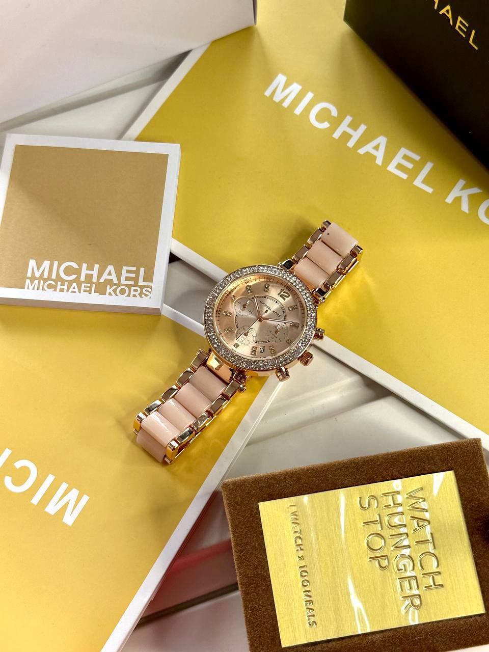Michael Kors MK5774 – Luxury White & Gold Women’s Chronograph Watch