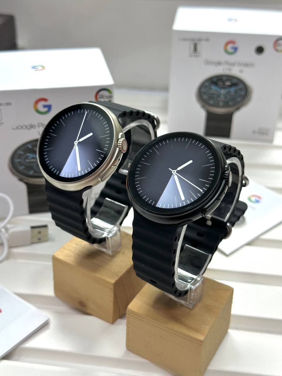 Google Pixel 2 Smartwatch – Titanium, 1.78” HD Display, Bluetooth Calling