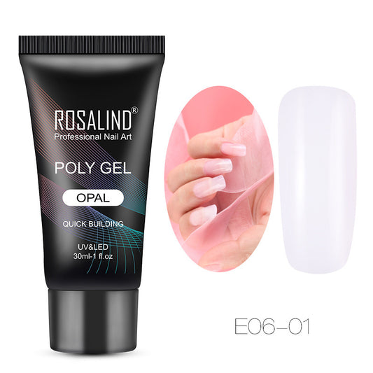 Crystal Nail Extension Tips – Clear Nail Model for Acrylic, Gel & Poly Nail Art