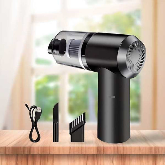 2-in-1 Wireless Handheld Vacuum Cleaner & Air Duster – Rechargeable Car & Home Cleaning Tool