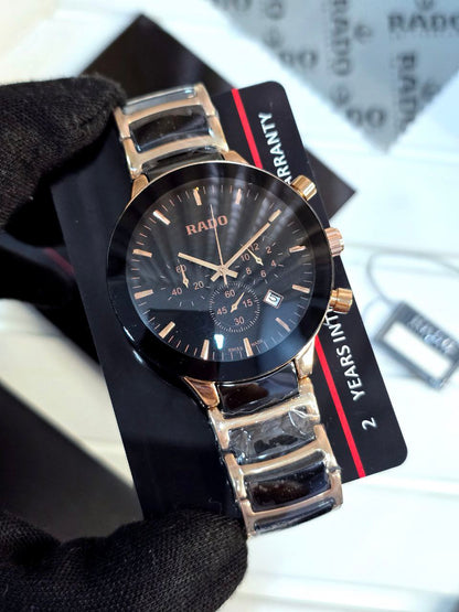 Rado Centrix Black Gold Chronograph Men’s Watch