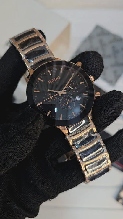 Rado Centrix Black Gold Chronograph Men’s Watch