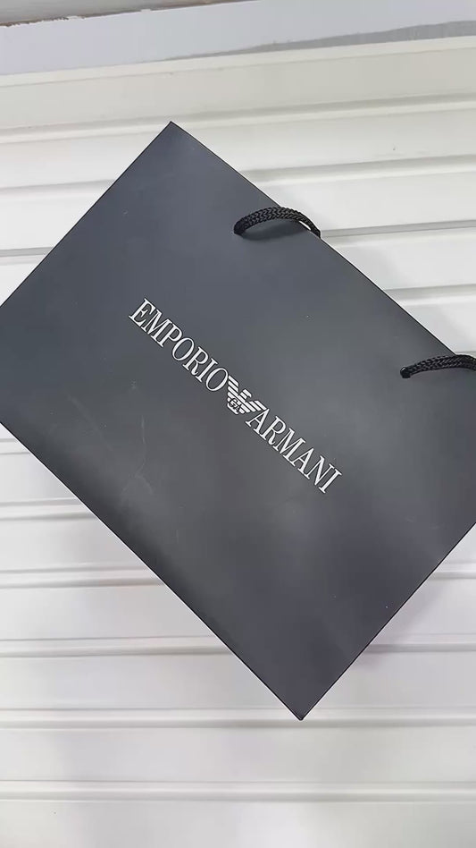 Emporio Armani Men's Royal Gold Stainless Steel Watch with White Dial